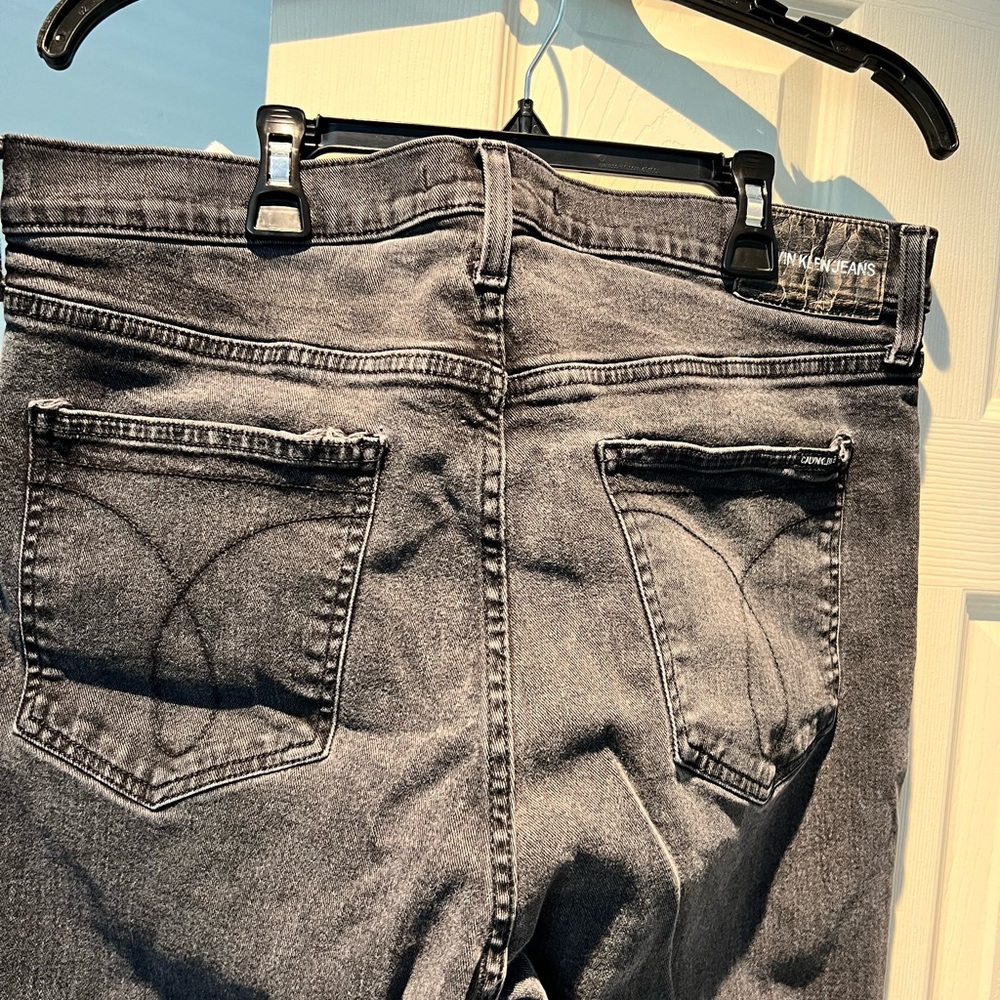 Size 38-32 black Calvin Klein jeans stretch slim fit